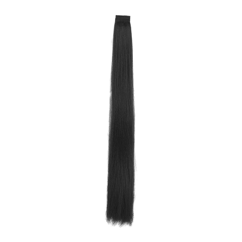 Perika od svile za Hanfu, ravna kosa, model: corn silk hair row, mehaničko obrađivanje, materijal: domaća svila, nije dopušteno trajno bojanje ili kemijsko uvijanje