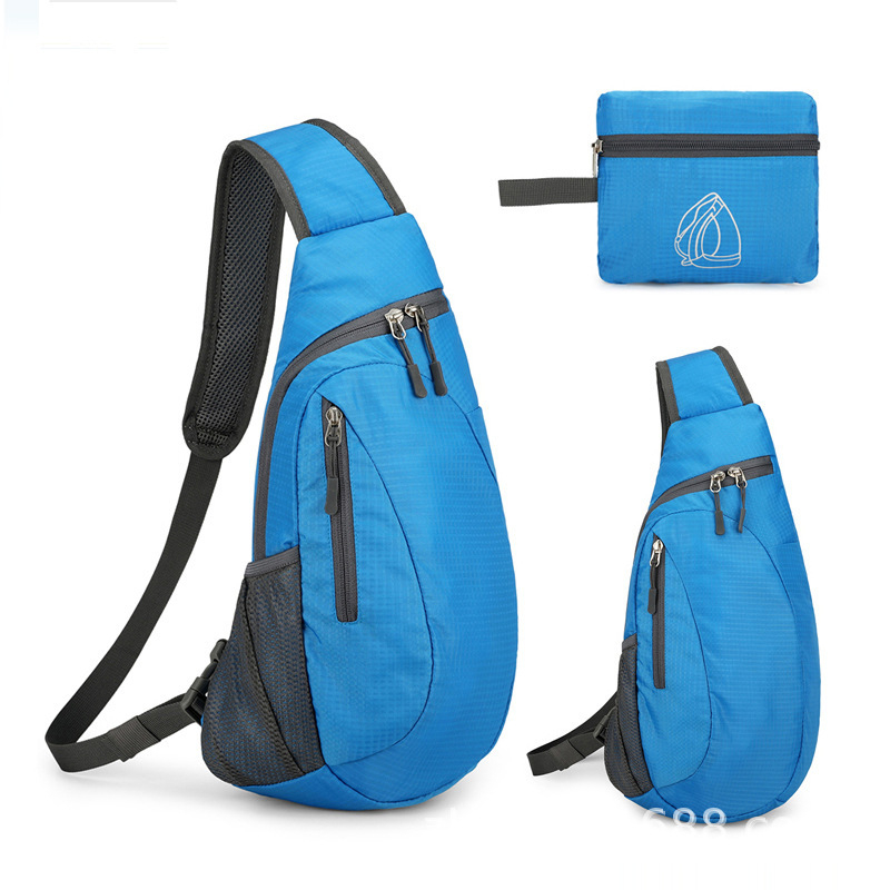 Sklopiva muška crossbody torba s tiskanim logom, od poliestera, za putovanja i slobodno vrijeme