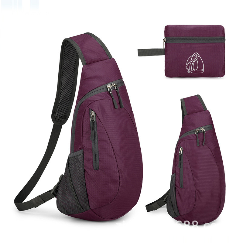 Sklopiva muška crossbody torba s tiskanim logom, od poliestera, za putovanja i slobodno vrijeme