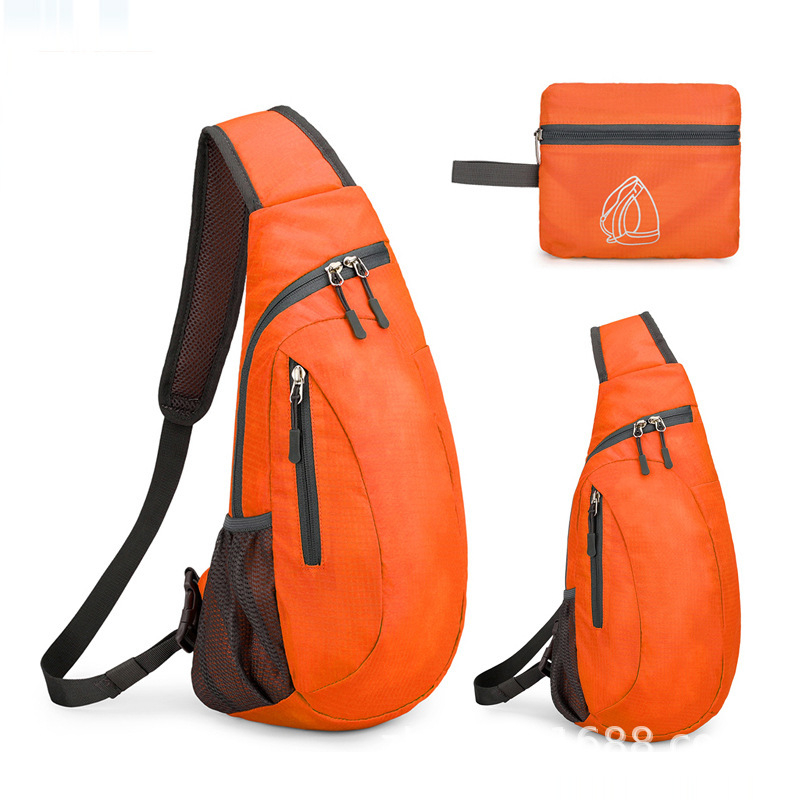Sklopiva muška crossbody torba s tiskanim logom, od poliestera, za putovanja i slobodno vrijeme