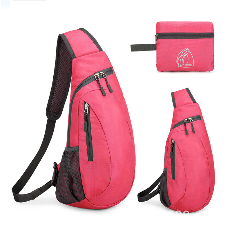 Sklopiva muška crossbody torba s tiskanim logom, od poliestera, za putovanja i slobodno vrijeme
