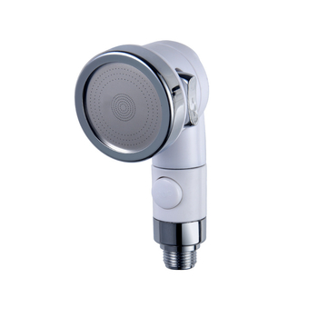 Душ комплект ABS, стенен монтаж, усилваща дюза, тройно регулиране, едно натискане за спиране на водата