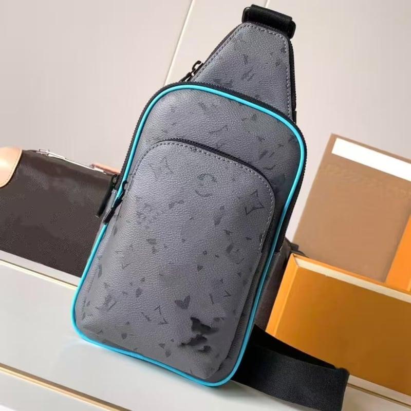 Muška chest bag, street fashion stil, prirodna koža, podstava od platna, vodootporna, proširiva