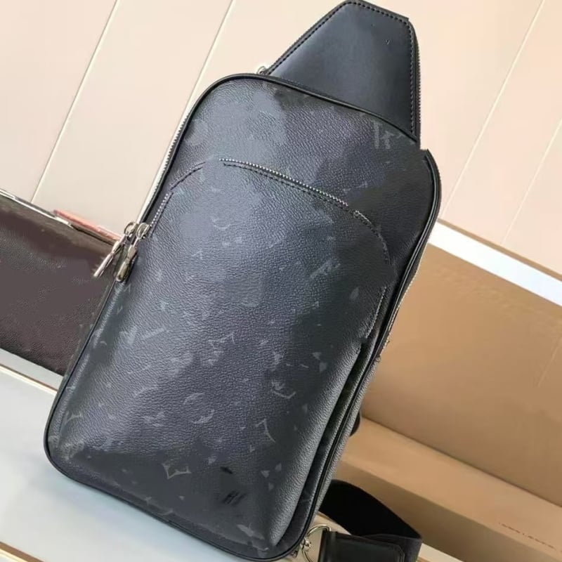 Muška chest bag, street fashion stil, prirodna koža, podstava od platna, vodootporna, proširiva
