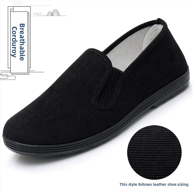 Ανδρικά Παπούτσια Slip-on με suede επάνω, ελαστικό κλείσιμο, διαπνέουσα σόλα από καουτσούκ