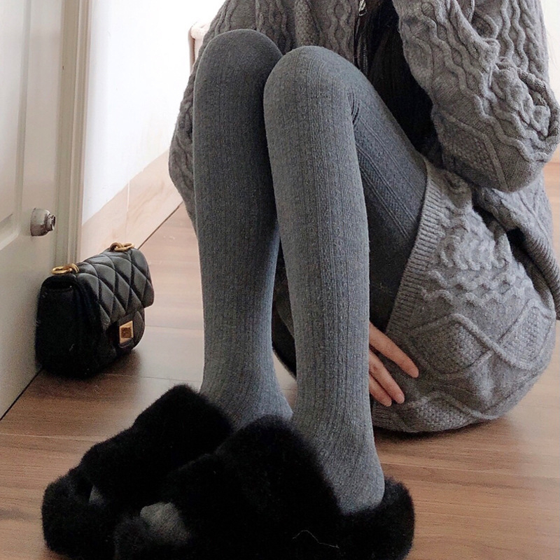 Βαμβακερά κολάν σε στυλ ολόσωμου παντελονιού – χοντρά, ζεστά, υψηλή μέση, όλα-σε-ένα