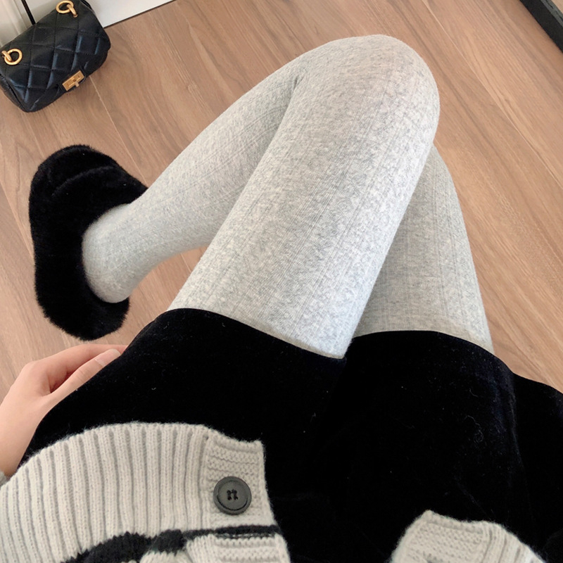 Βαμβακερά κολάν σε στυλ ολόσωμου παντελονιού – χοντρά, ζεστά, υψηλή μέση, όλα-σε-ένα