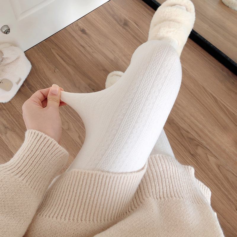 Βαμβακερά κολάν σε στυλ ολόσωμου παντελονιού – χοντρά, ζεστά, υψηλή μέση, όλα-σε-ένα