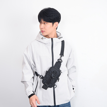 HAONNA Geantă de piept pentru bărbați, crossbody tactică, material Oxford, pentru călătorii casual