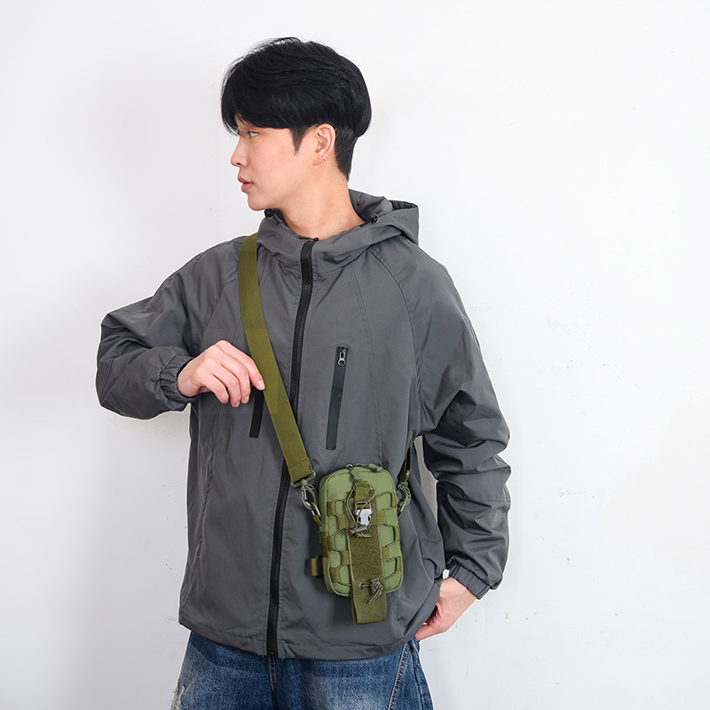 HAONNA Geantă de piept pentru bărbați, crossbody tactică, material Oxford, pentru călătorii casual