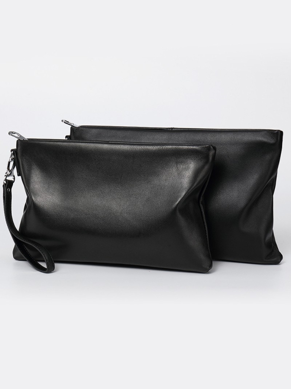 Geantă de mână din piele naturală pentru bărbați (Stil: European și American; Material: Piele naturală; Caracteristici ale pielii: Piele de miel; Funcție: antibacteriană)