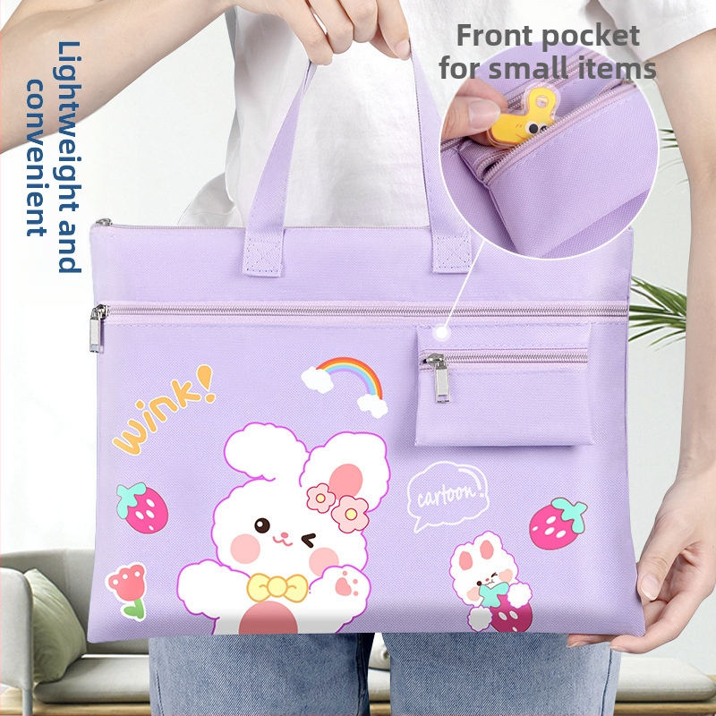 Bedome kanvasová školská taška, so zipsom, karikatúrny dizajn