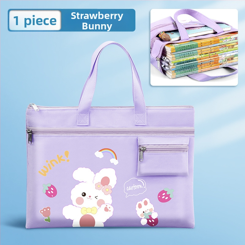 Bedome Σχολική τσάντα από καμβά με φερμουάρ, Καρτούν σχέδιο