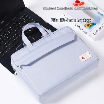 Φοιτητική τσάντα για φορητό υπολογιστή και έγγραφα, unisex, από Oxford ύφασμα, με φερμουάρ, τετράγωνο σχήμα (Okki; Oxford ύφασμα; φερμουάρ; τετράγωνο σχήμα)