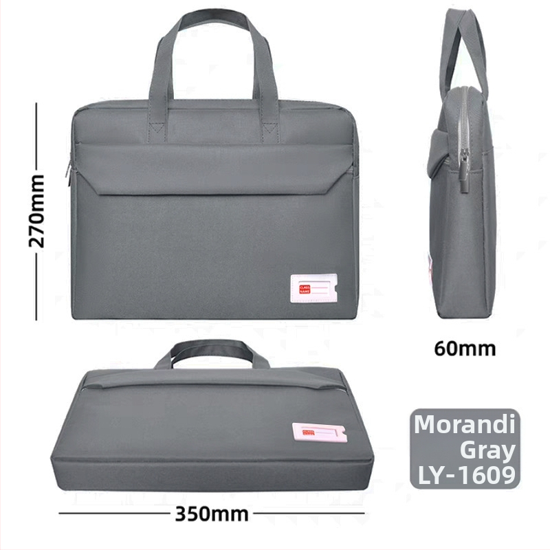 Φοιτητική τσάντα για φορητό υπολογιστή και έγγραφα, unisex, από Oxford ύφασμα, με φερμουάρ, τετράγωνο σχήμα (Okki; Oxford ύφασμα; φερμουάρ; τετράγωνο σχήμα)