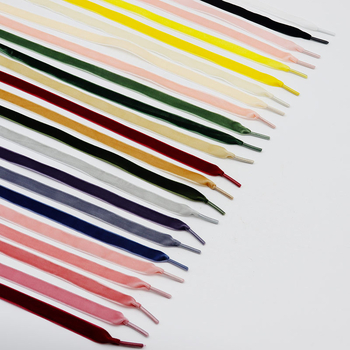 Kulogin șireturi din velur pe o singură parte, șireturi plate, 60–200 cm, seria #16