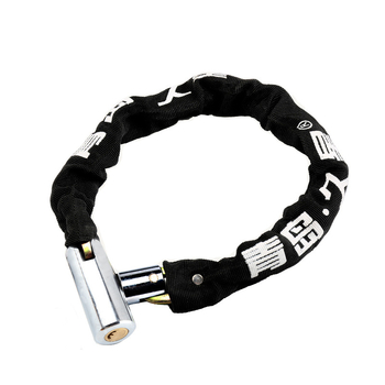 Lánczár kerékpárokhoz és motorkerékpárokhoz anti-lopás védelemmel, teljes rézből készült záróhengerrel, modellek 6608-1, 6610-1, 6612-1, 6615-1