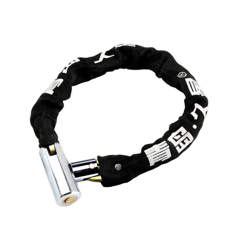 Lánczár kerékpárokhoz és motorkerékpárokhoz anti-lopás védelemmel, teljes rézből készült záróhengerrel, modellek 6608-1, 6610-1, 6612-1, 6615-1