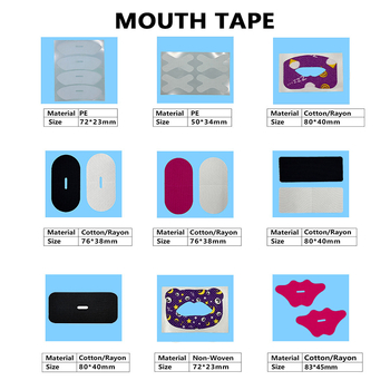 Szájzsinór alvásra – horkolás elleni tapasz, rugalmas anyag, testreszabható, egyszerű stílus