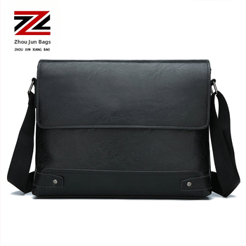 Geantă crossbody pentru bărbați din PU – pentru călătorii de afaceri, capacitate mare, impermeabilă, căptușeală din poliester