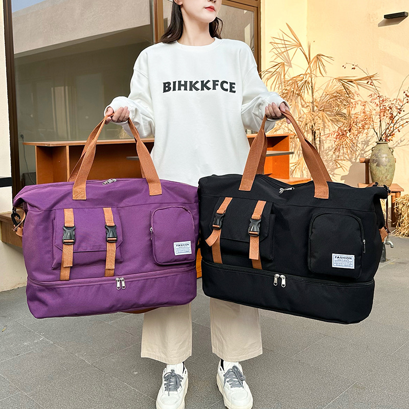 Geantă unisex pentru călătorii și fitness, compactă, capacitate sub 20 L, material Oxford, respirabilă, căptușeală poliester