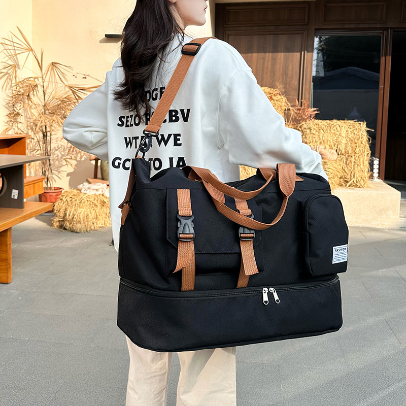 Geantă unisex pentru călătorii și fitness, compactă, capacitate sub 20 L, material Oxford, respirabilă, căptușeală poliester