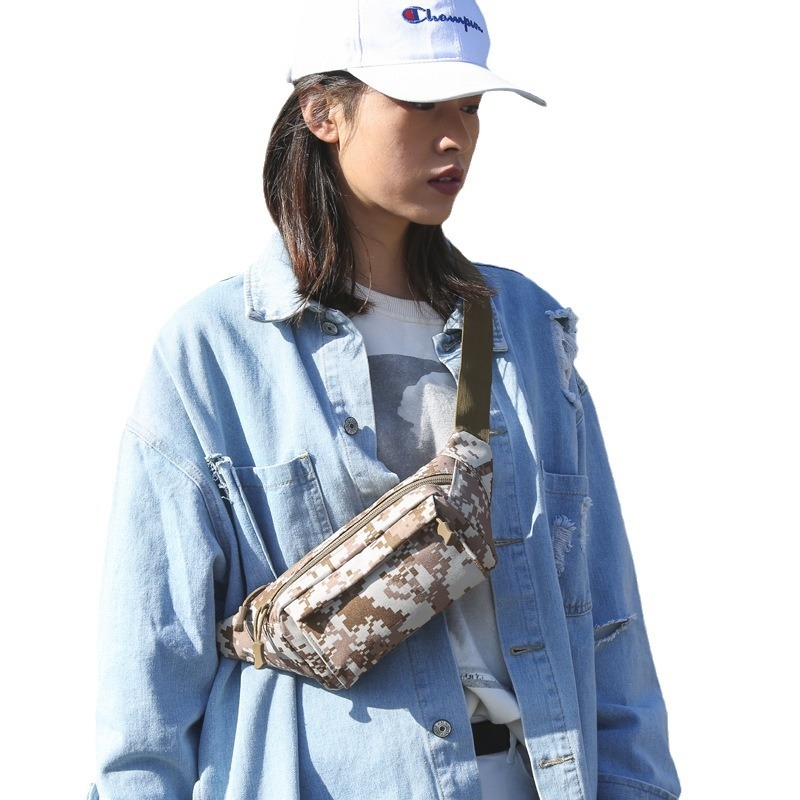Morishwolf sportska pojasna torba, 600D vodootporna, unisex, za vanjske sportove, 2 pretinca