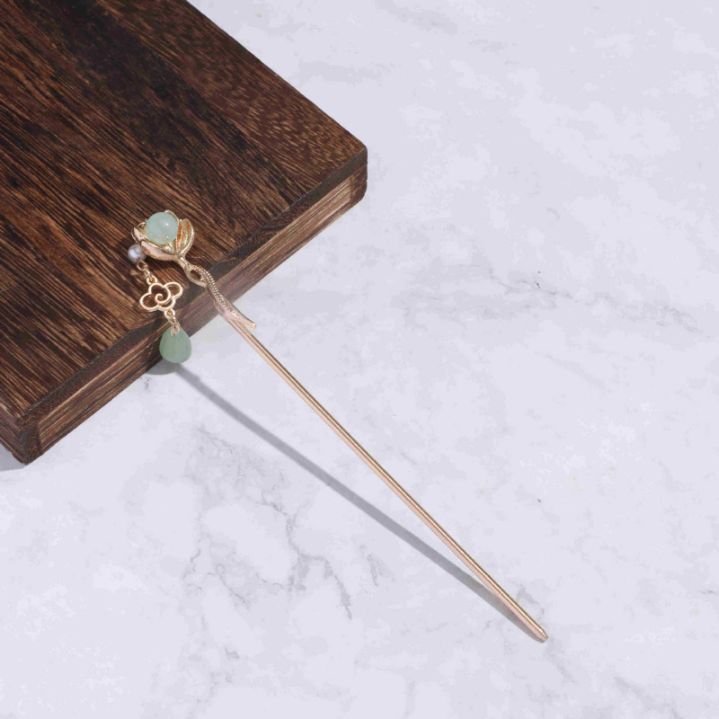 Weituo сплав античен дамски шпилка за коса, геометричен стил, ръчна изработка