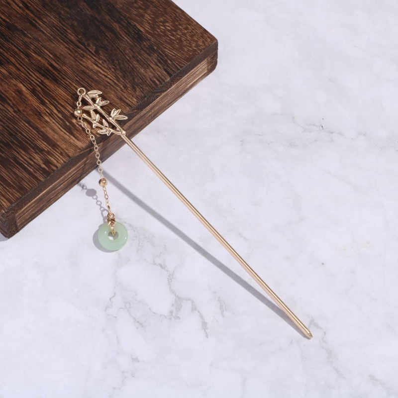 Weituo сплав античен дамски шпилка за коса, геометричен стил, ръчна изработка