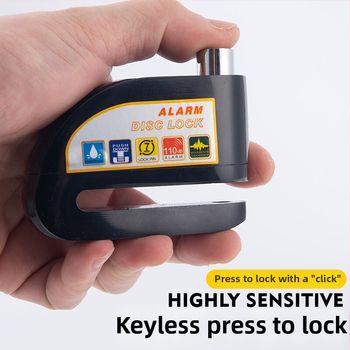 Αναφορτιζόμενο Αλάρμ Δίσκου Κλείδωμα για Ποδήλατο, Αλουμινίου Κράμα, 281 g, Μοντέλο D02, Κωδικός Προϊόντος D01
