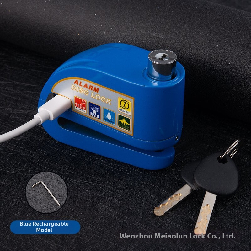 Αναφορτιζόμενο Αλάρμ Δίσκου Κλείδωμα για Ποδήλατο, Αλουμινίου Κράμα, 281 g, Μοντέλο D02, Κωδικός Προϊόντος D01