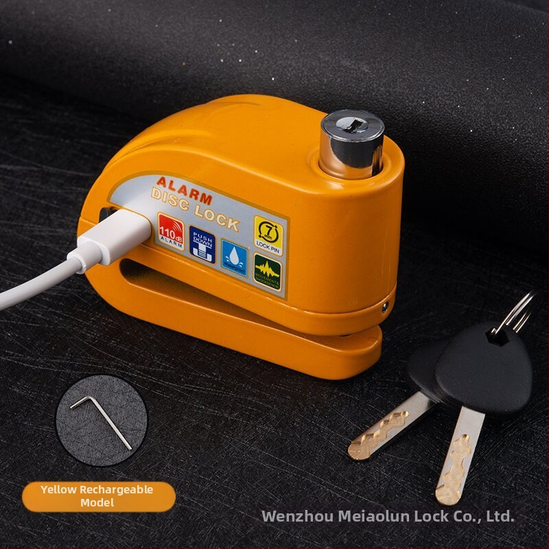 Αναφορτιζόμενο Αλάρμ Δίσκου Κλείδωμα για Ποδήλατο, Αλουμινίου Κράμα, 281 g, Μοντέλο D02, Κωδικός Προϊόντος D01