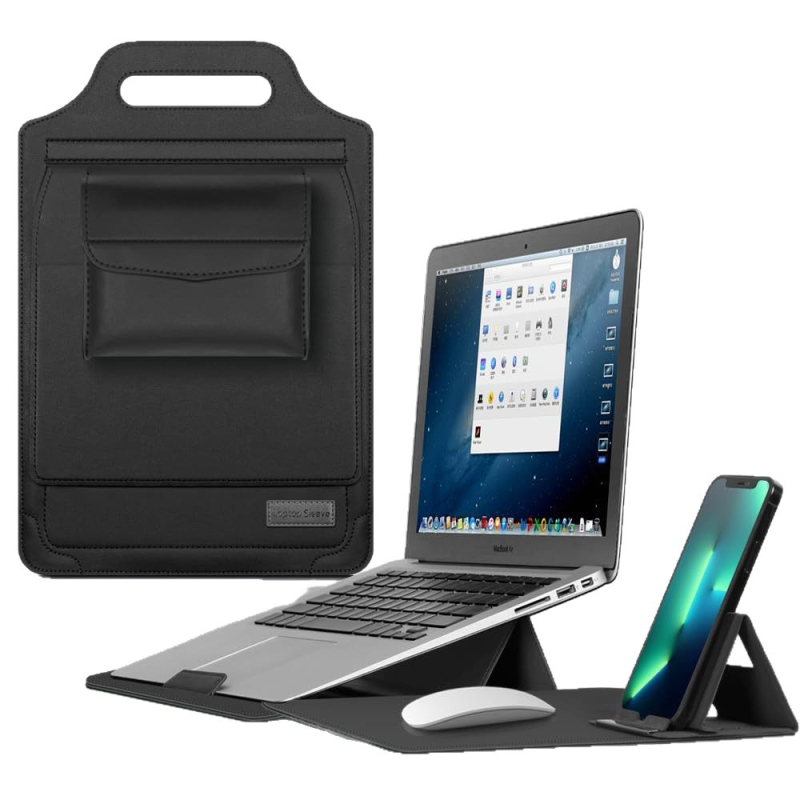 PU materijala torba za laptop, višenamjenski dizajn, otporna na habanje i sklopiva, stil Business Elite.