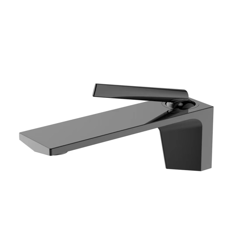 Baterie chiuvetă cu o singură manetă, pentru apă caldă/rece, montaj ascuns, corp din cupru, finisaj electroplacat