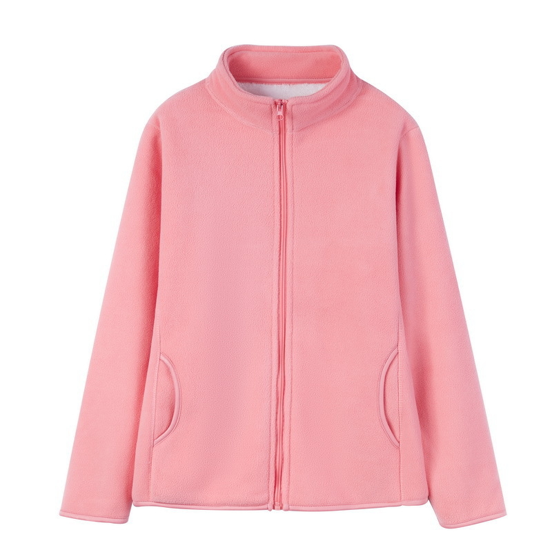 Unisex polár fleece kardigán dzseki báránygyapjú bélésével – meleg őszi-téli viselet