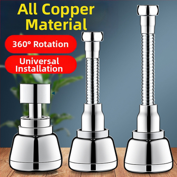 Predĺženie kuchynskej batérie s univerzálnym konvertorom, 304 nerezová oceľ, elektroplátované, ručné inštalácie, model Semi-Copper