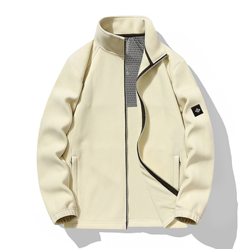 Polár fleece kardigán - polár anyag, uniszex, kapucni nélküli, bélés nélküli, egyszínű, melegen tart, túrázáshoz és kempingezéshez