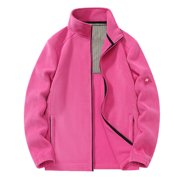 Polár fleece kardigán - polár anyag, uniszex, kapucni nélküli, bélés nélküli, egyszínű, melegen tart, túrázáshoz és kempingezéshez