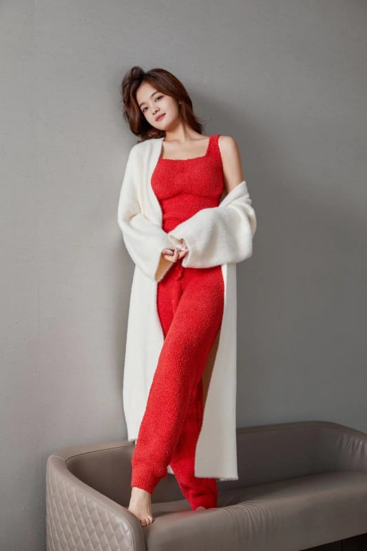 Vesta caldă din velur pentru femei cu sutien încorporat și pernă pentru bust, pulover, 100% poliester, respirabil