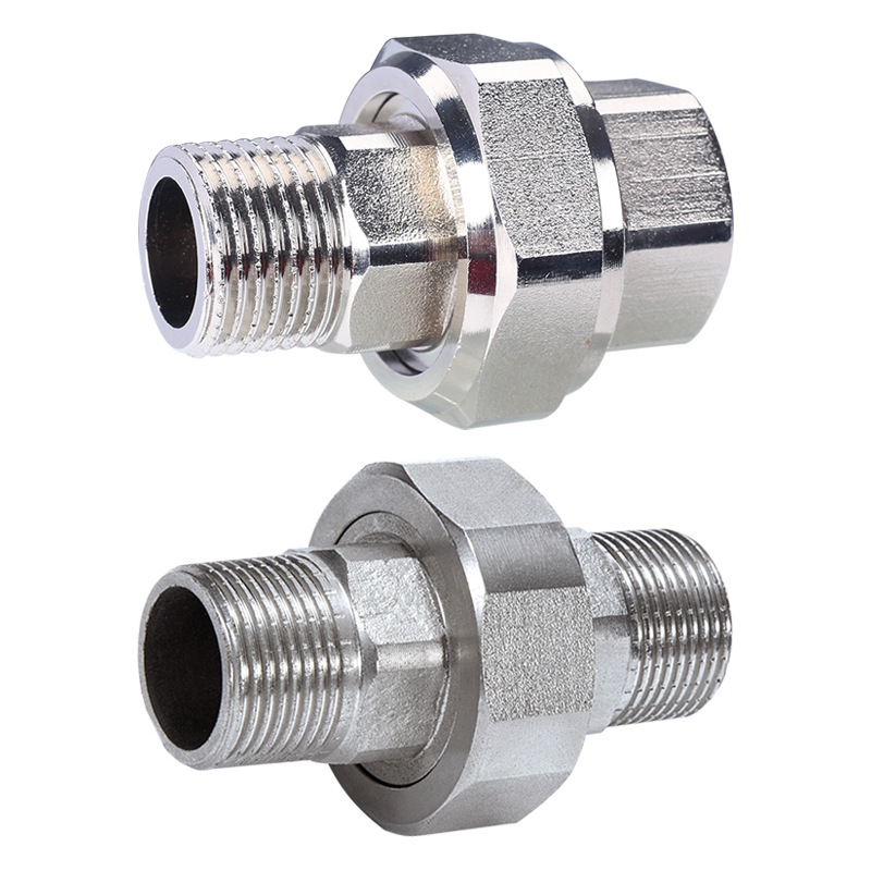 Závitový spoj s dvojitým vonkajším závitom, vnútorné a vonkajšie závity, 1 palec, vodný delič