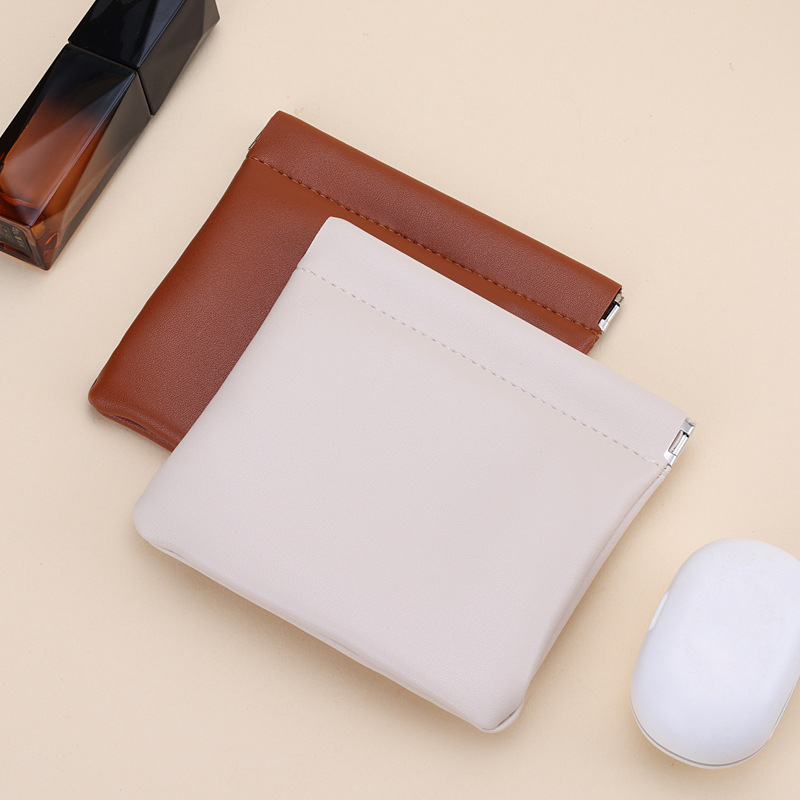 Portofel‑mini PU impermeabil, Unisex, stil urban minimalist, toamnă 2025