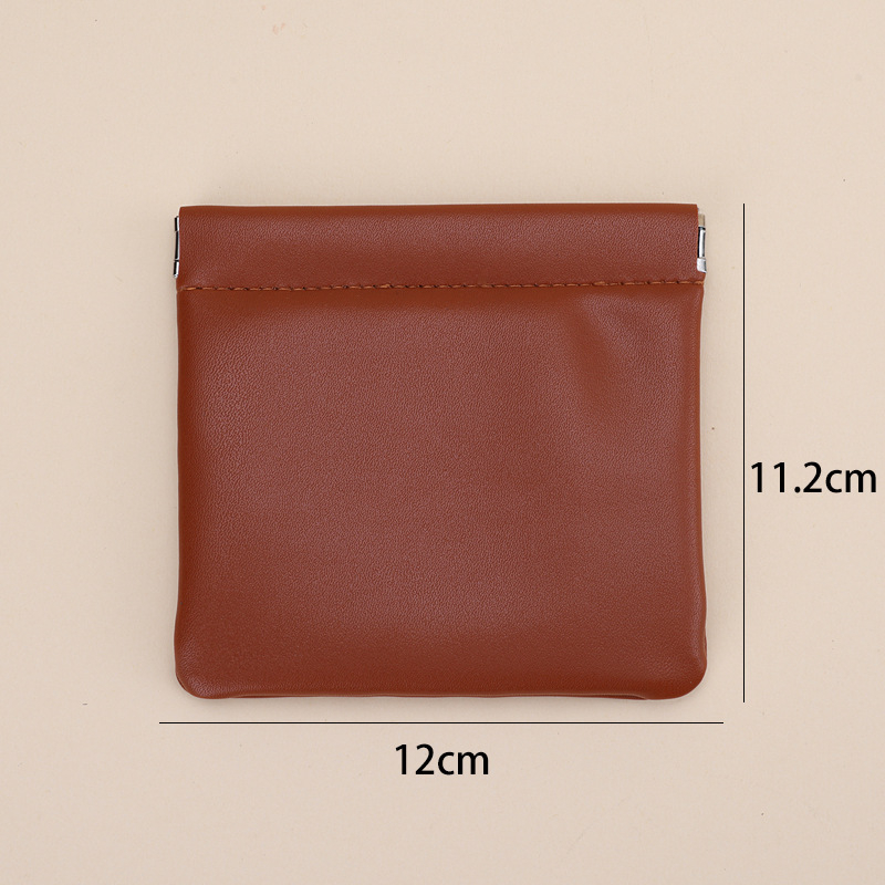 Portofel‑mini PU impermeabil, Unisex, stil urban minimalist, toamnă 2025