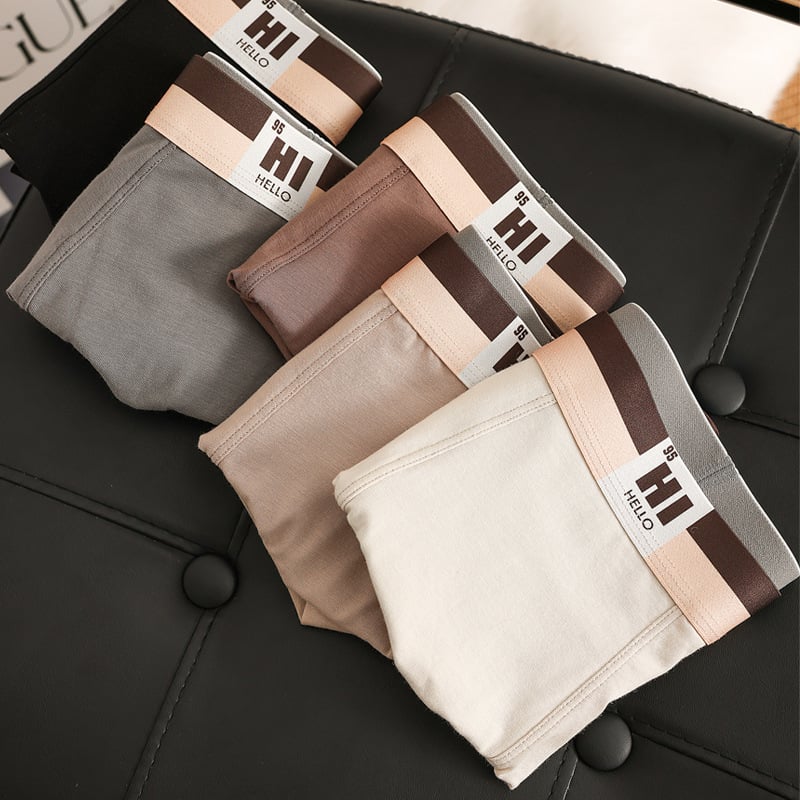 Férfi pamut boxer brief, 95–100% pamut, középmagas derekú, kötött anyag, egyszínű modell, sportos alsónemű