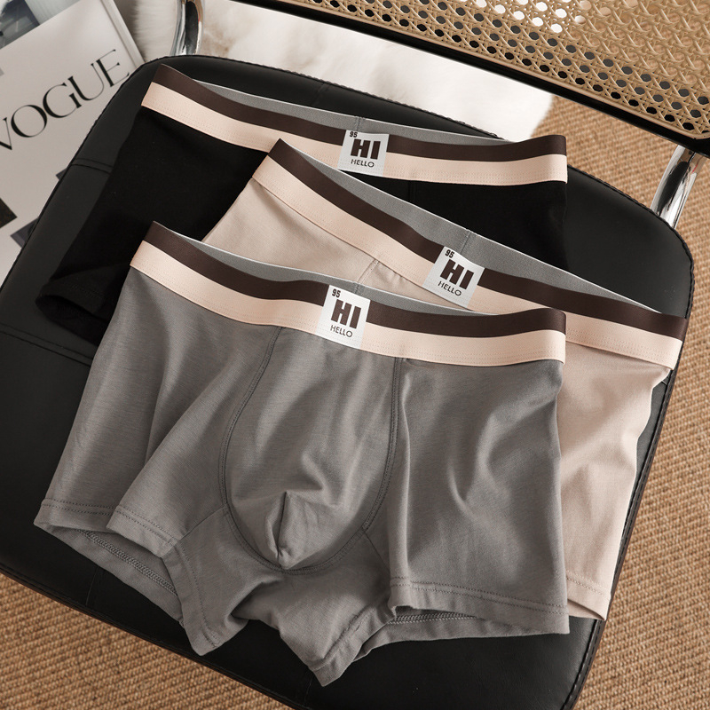 Férfi pamut boxer brief, 95–100% pamut, középmagas derekú, kötött anyag, egyszínű modell, sportos alsónemű