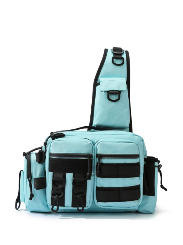 Ανδρικό Τσαντάκι Μέσης – Πολυλειτουργική Τακτική Τσάντα για Ψάρεμα, Αναπνεύσιμο Νάιλον, Αδιάβροχη Εσωτερική Επένδυση Πολυεστέρα, Στυλ Αναψυχής Ταξιδιού