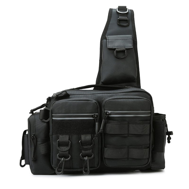 Ανδρικό Τσαντάκι Μέσης – Πολυλειτουργική Τακτική Τσάντα για Ψάρεμα, Αναπνεύσιμο Νάιλον, Αδιάβροχη Εσωτερική Επένδυση Πολυεστέρα, Στυλ Αναψυχής Ταξιδιού