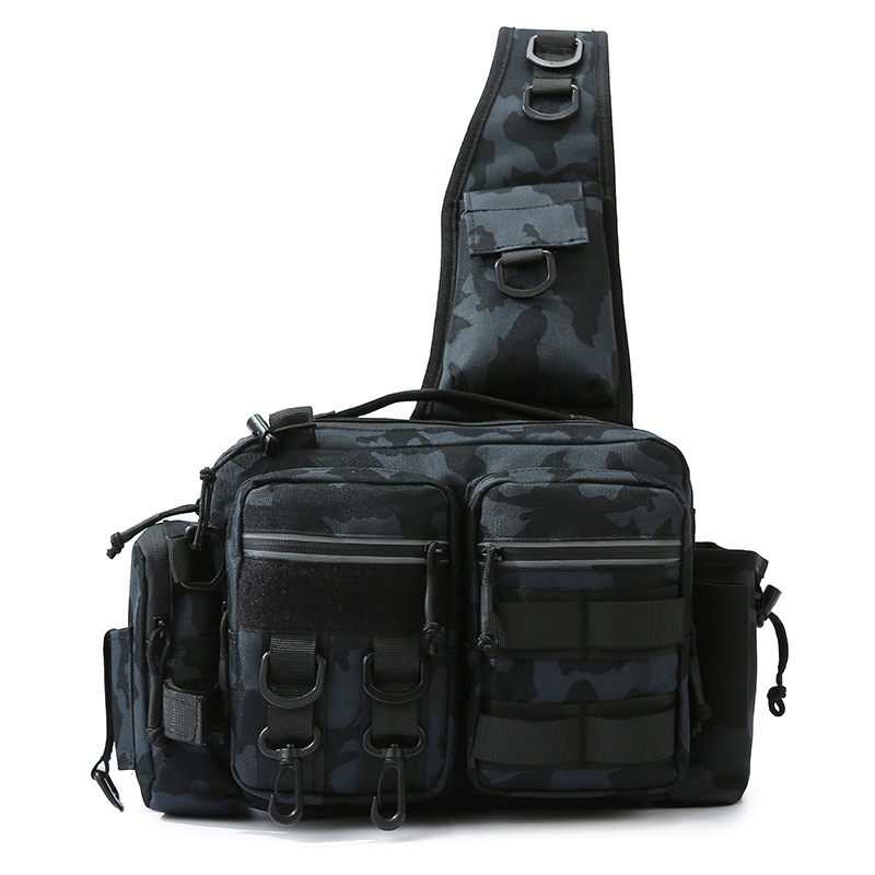 Ανδρικό Τσαντάκι Μέσης – Πολυλειτουργική Τακτική Τσάντα για Ψάρεμα, Αναπνεύσιμο Νάιλον, Αδιάβροχη Εσωτερική Επένδυση Πολυεστέρα, Στυλ Αναψυχής Ταξιδιού
