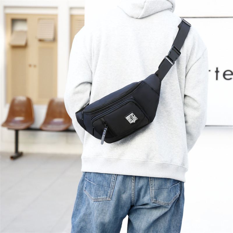 Geantă de piept pentru bărbați, stil urban simplu, rezistentă la uzură, respirabilă (Pentru bărbați, utilizare zilnică)