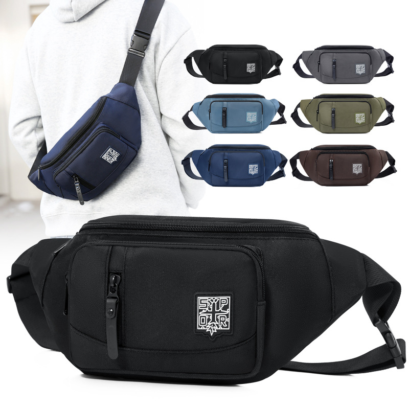 Geantă de piept pentru bărbați, stil urban simplu, rezistentă la uzură, respirabilă (Pentru bărbați, utilizare zilnică)