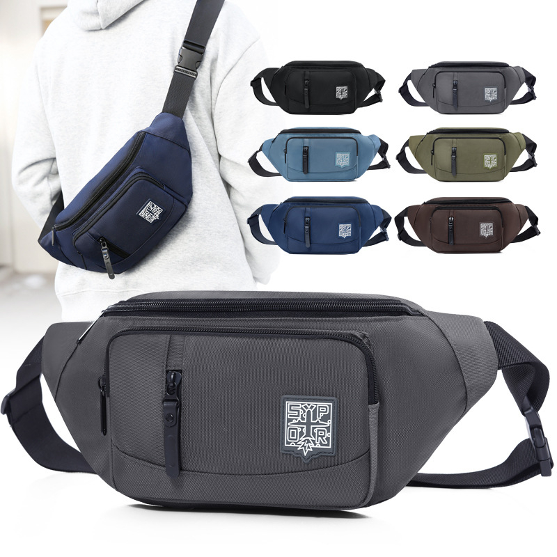 Geantă de piept pentru bărbați, stil urban simplu, rezistentă la uzură, respirabilă (Pentru bărbați, utilizare zilnică)